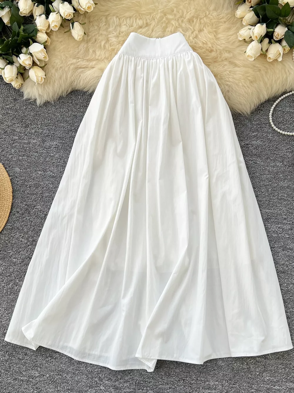 High-Waisted Skirt with Pockets, image 4