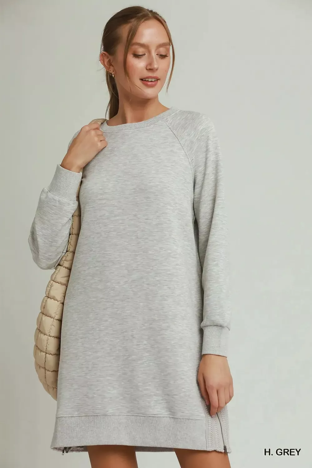 Side Crochet Zipper Detailed Dress