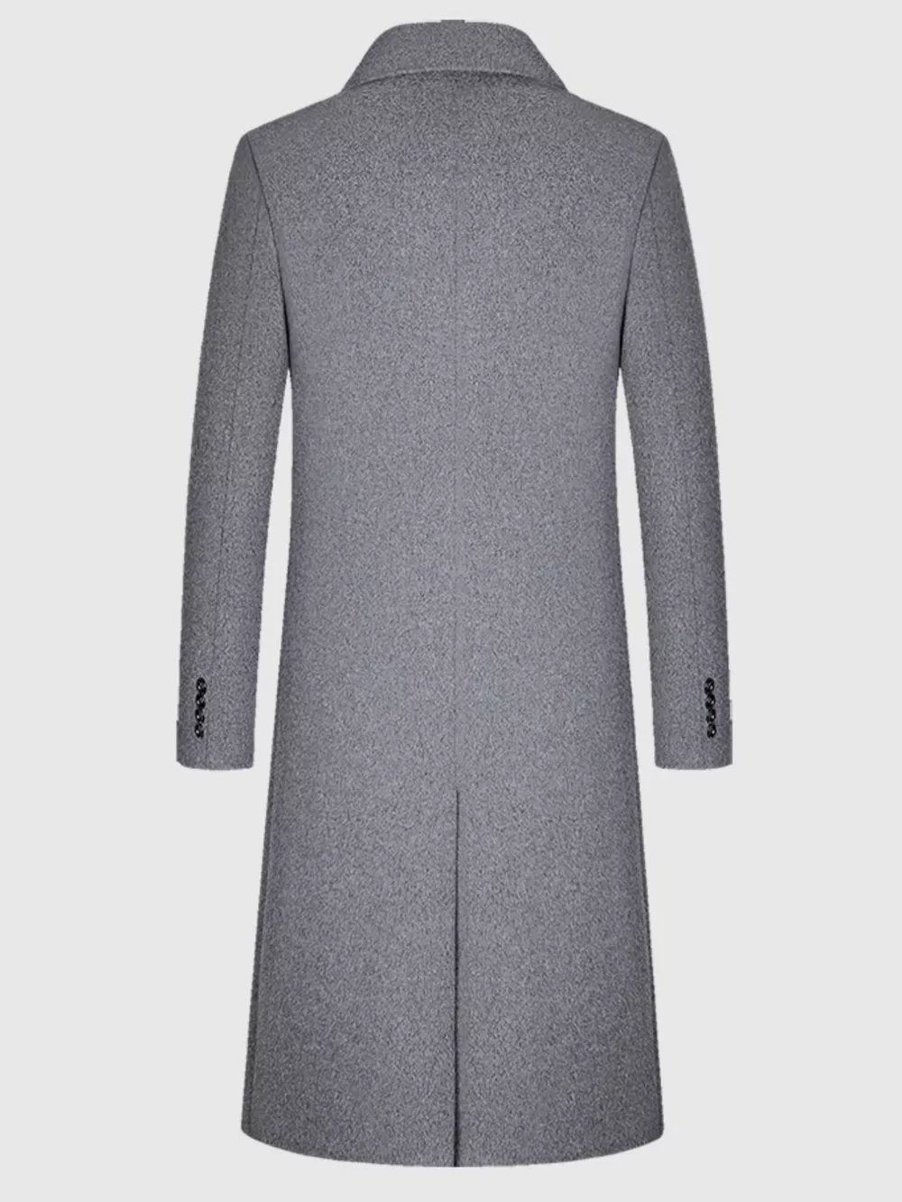 Men's Classic Button Up Overcoat, image 4