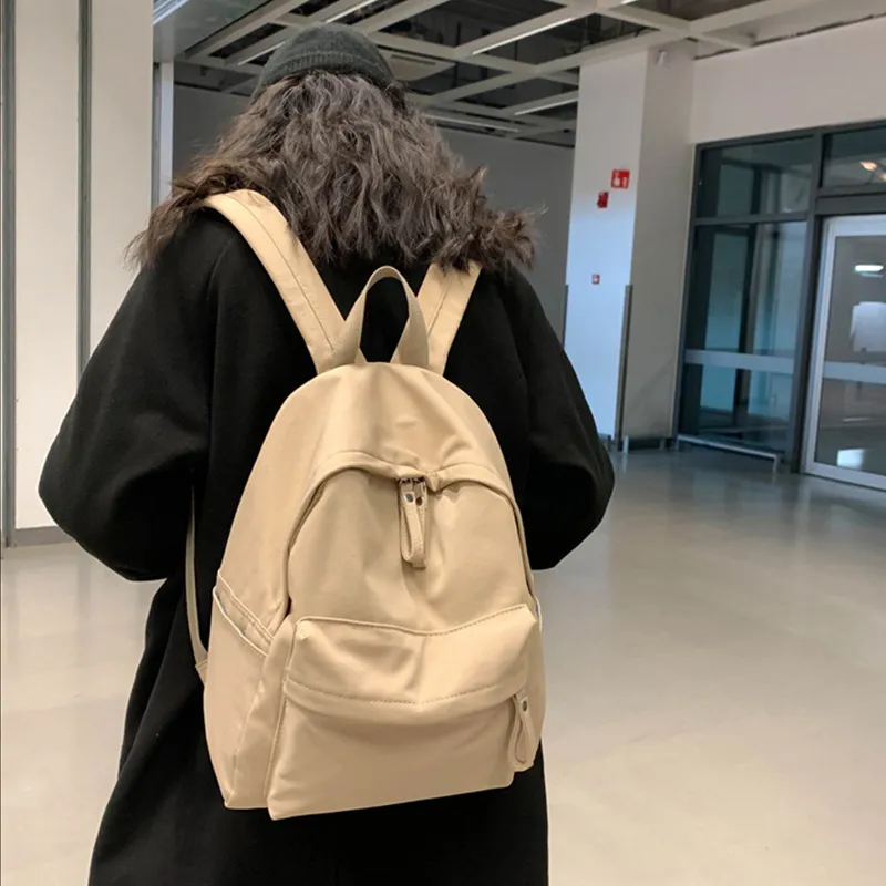 Zip Cotton Backpack Bag, image 7