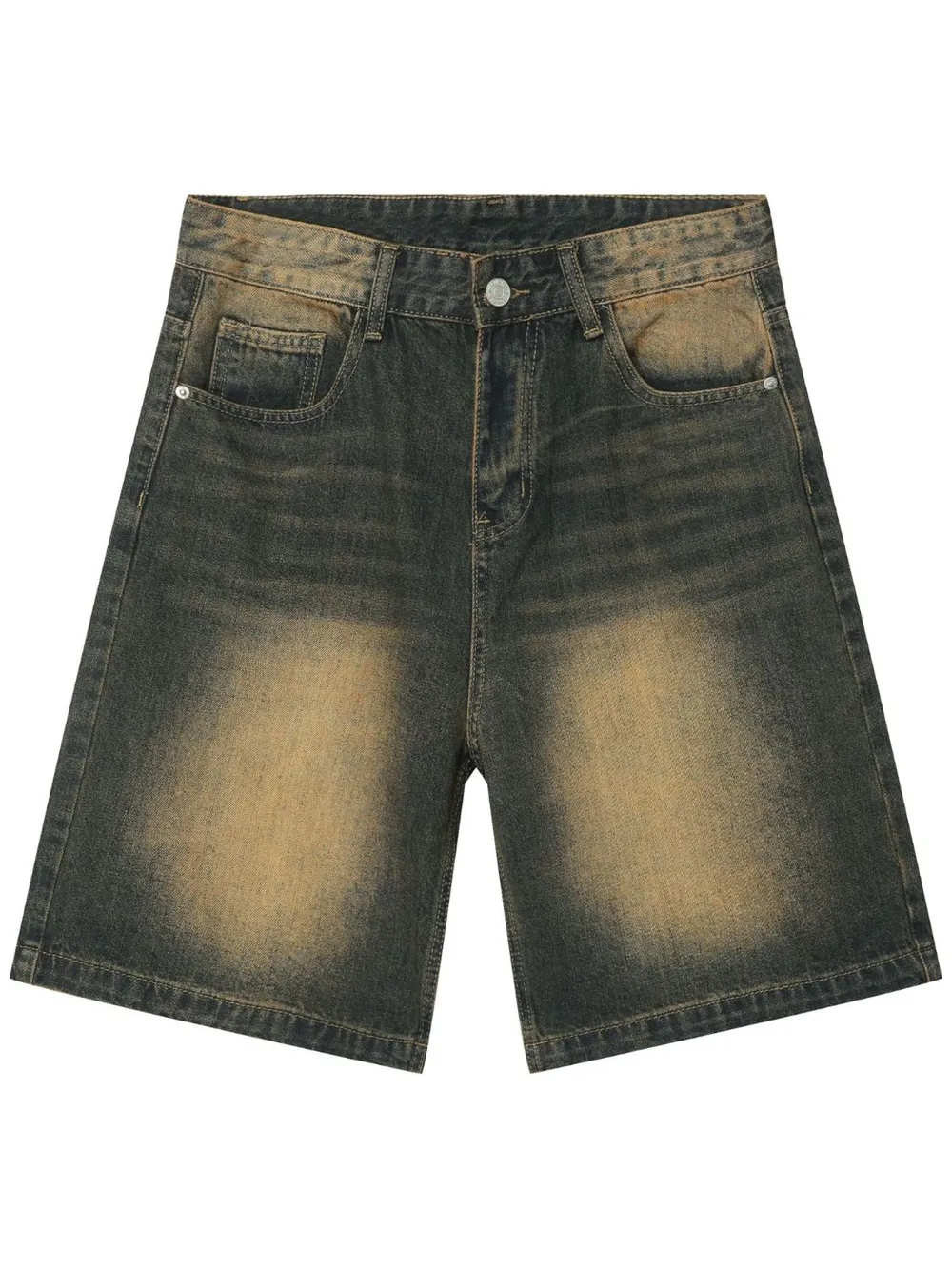 Men's Wasteland Style Demin Shorts with Pockets, image 5