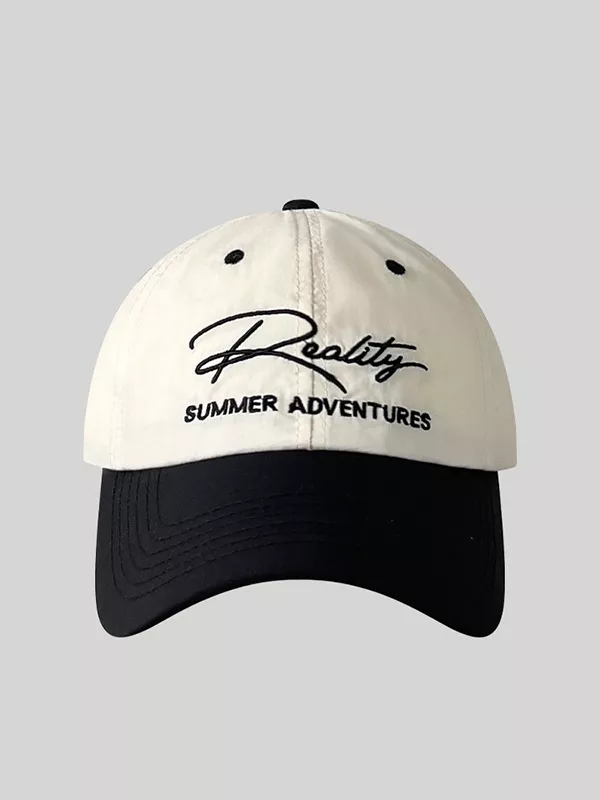 Letter Embroidered Adjustable Baseball Cap