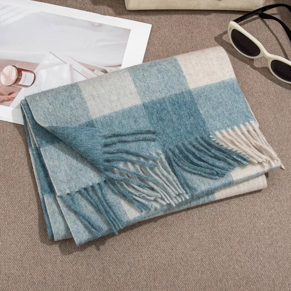 Plaid Fringe Scarf, image 8