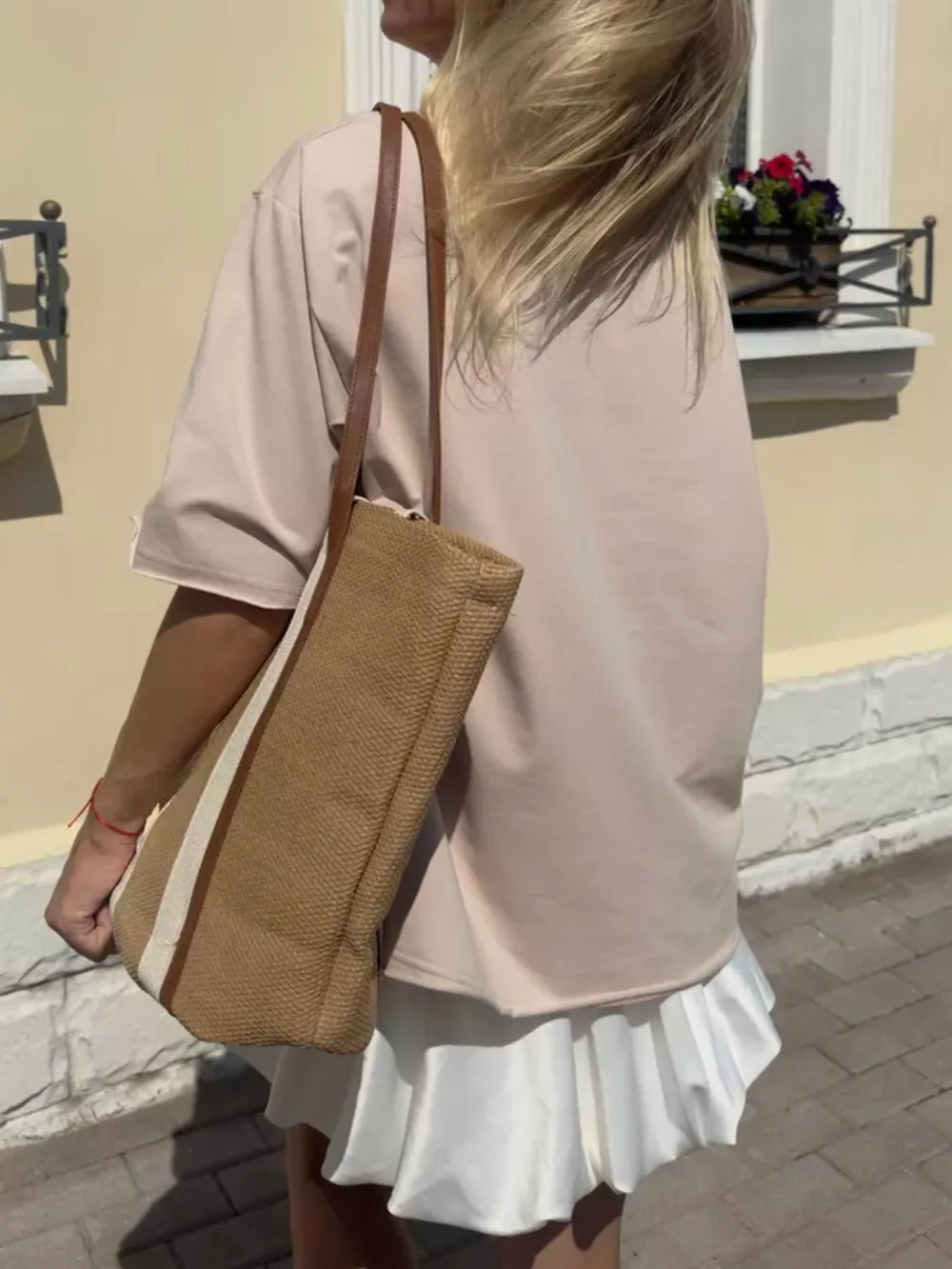 Round Neck Half Sleeve Oversized T-Shirt, image 3