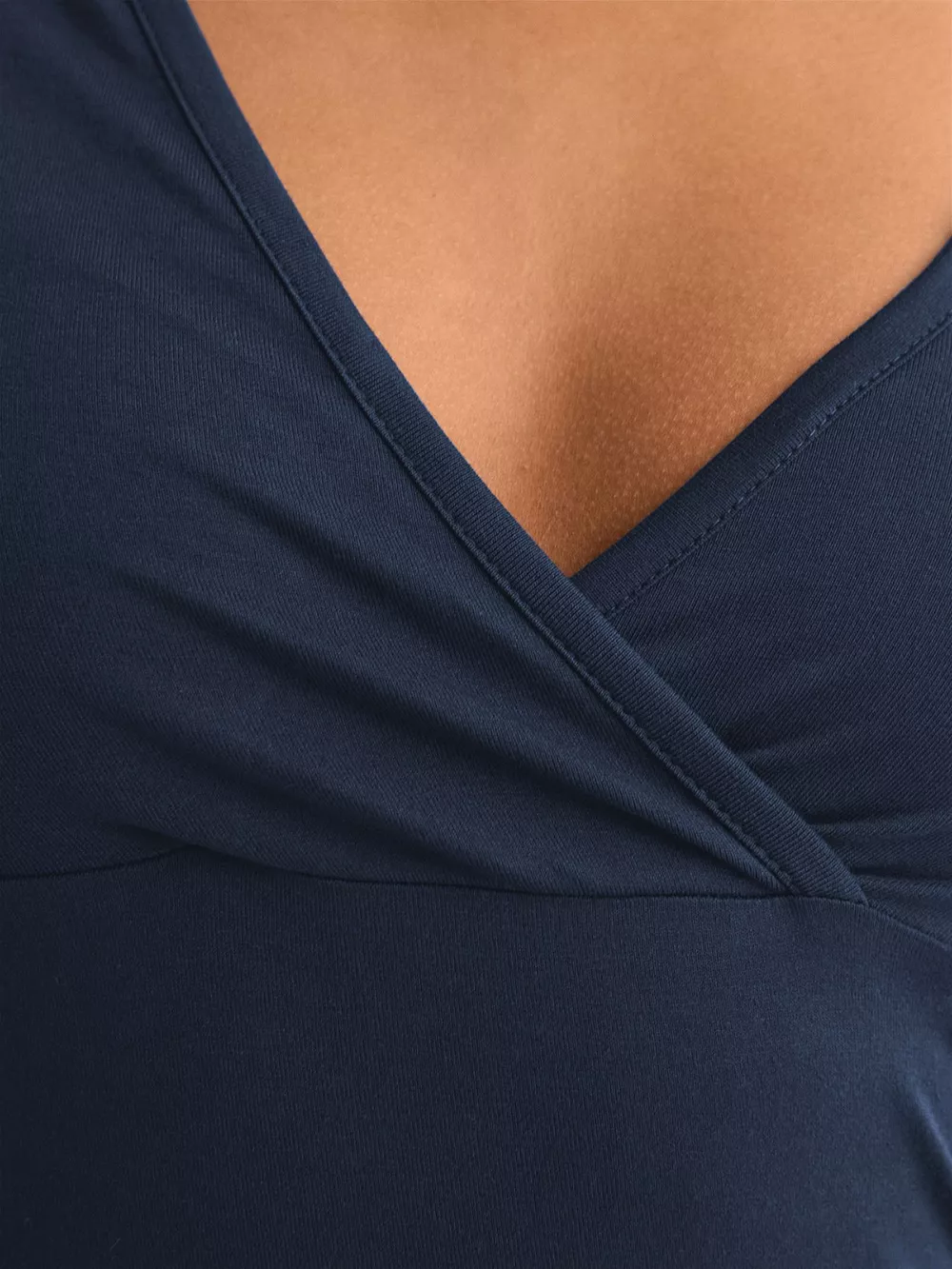 Elegant Wrap V-Neck Slim Fit T-Shirt, image 4