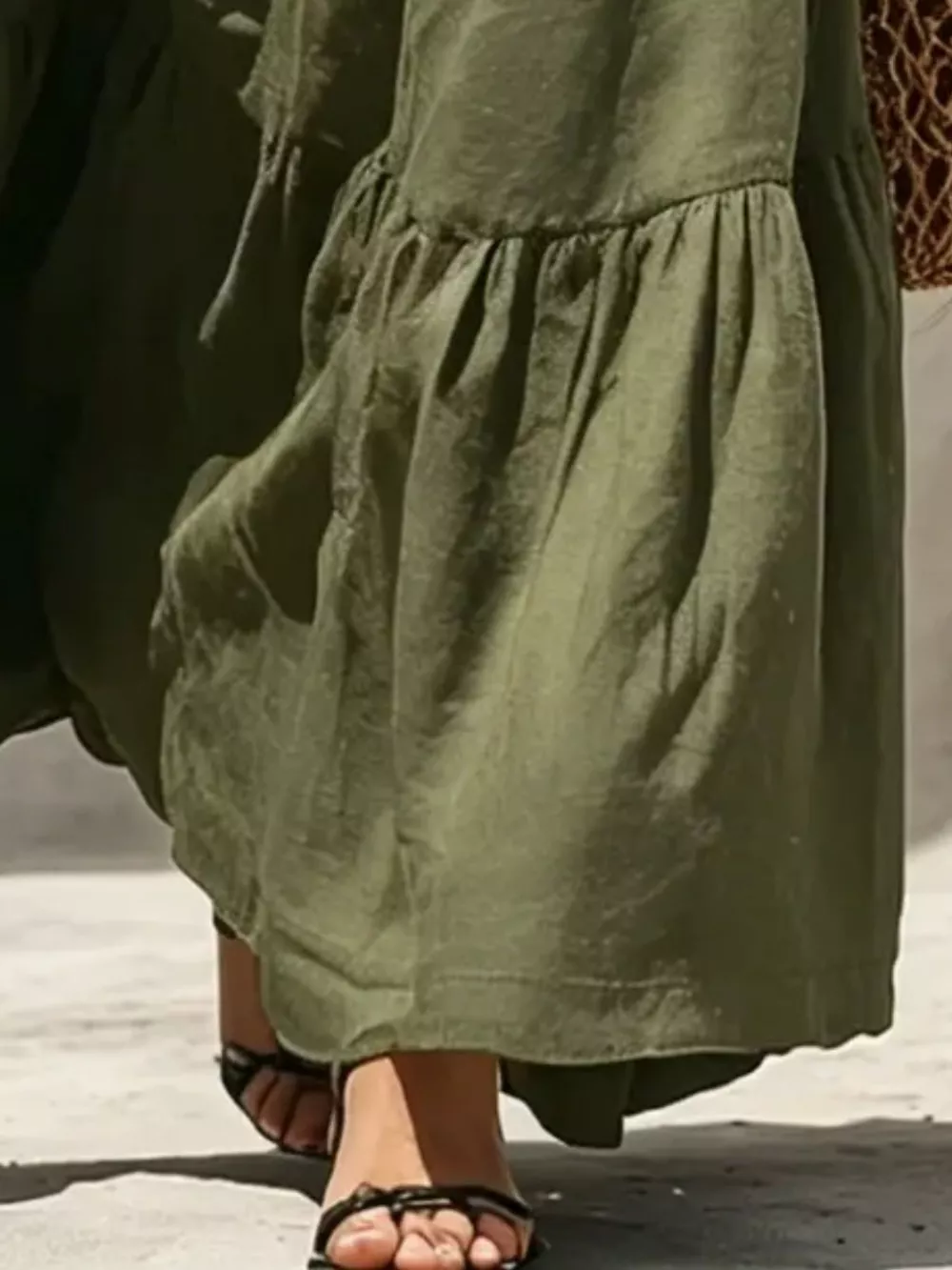 Sleeveless Tiered Maxi Dress, image 2