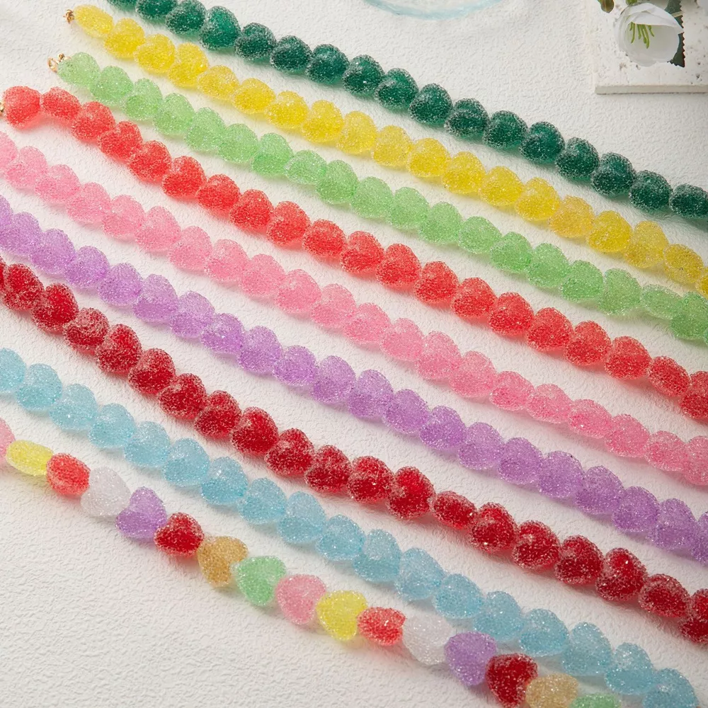 Colorful Resin Heart Necklace, image 17