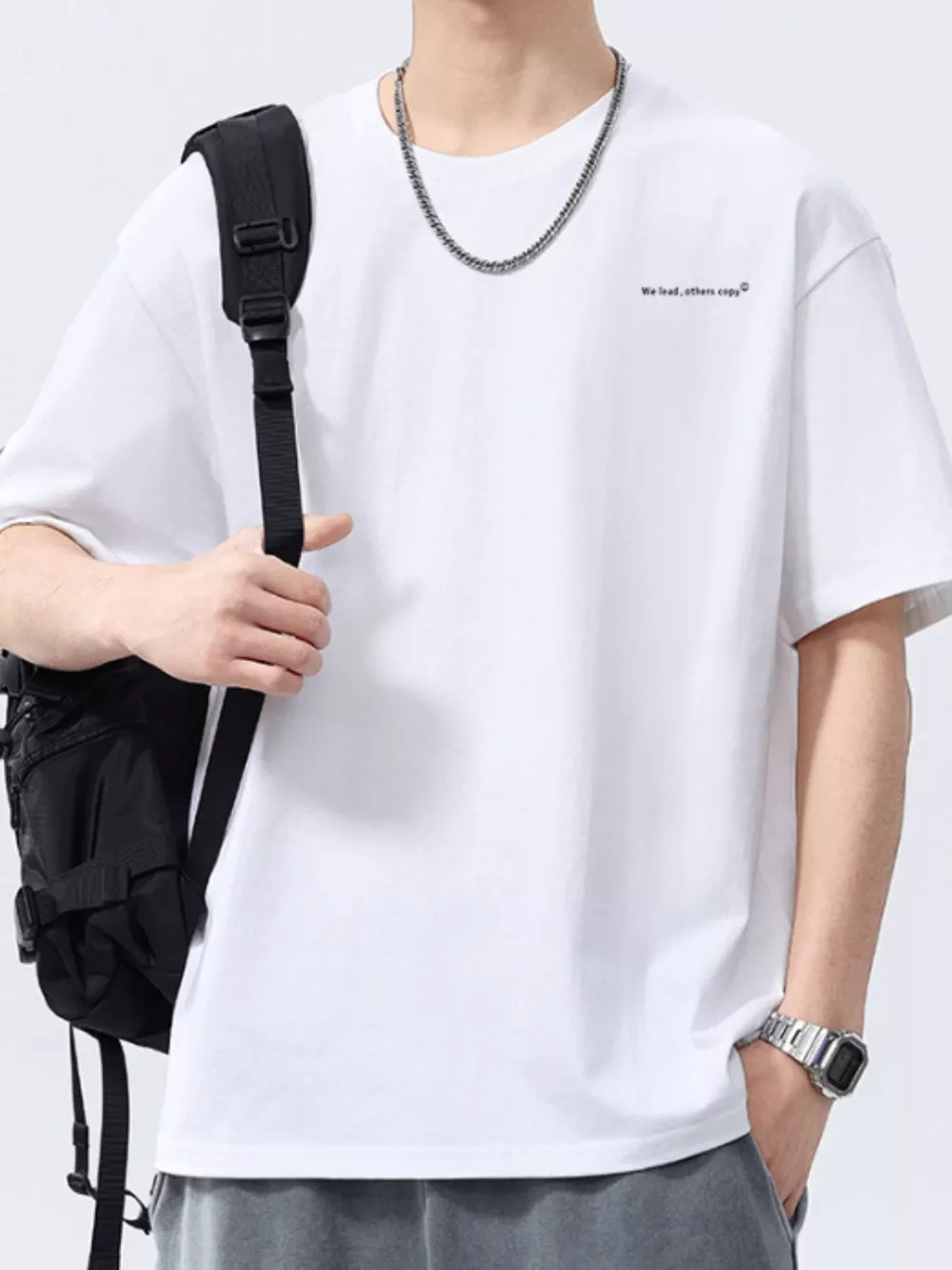 Men's Full Size Round Neck Short Sleeve T-Shirt Plus Size, image 6