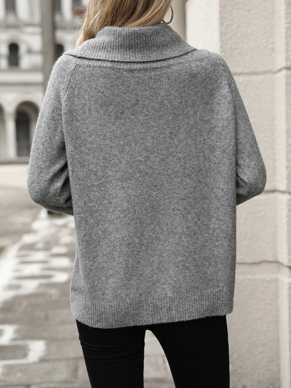Turtleneck Long Sleeve Sweater, image 8