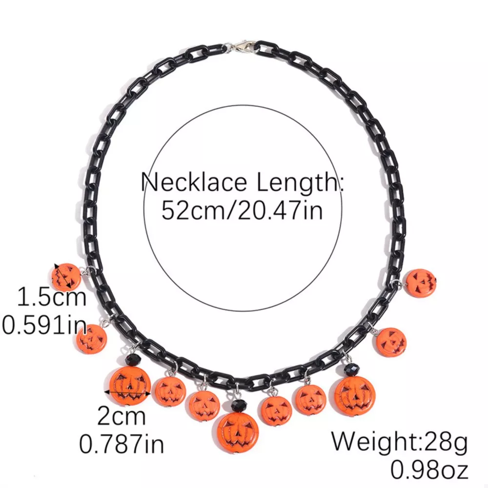 Halloween Skull Ghost Charm Necklace, image 6