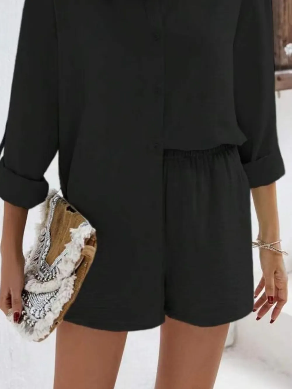 Button Down Shirt and Shorts Set, image 5
