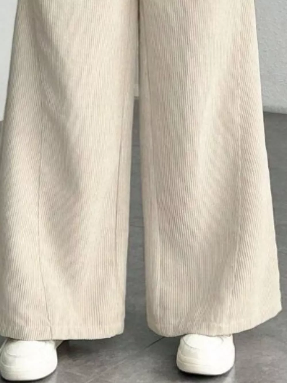 High Waist Corduroy Wide Leg Pants, image 2