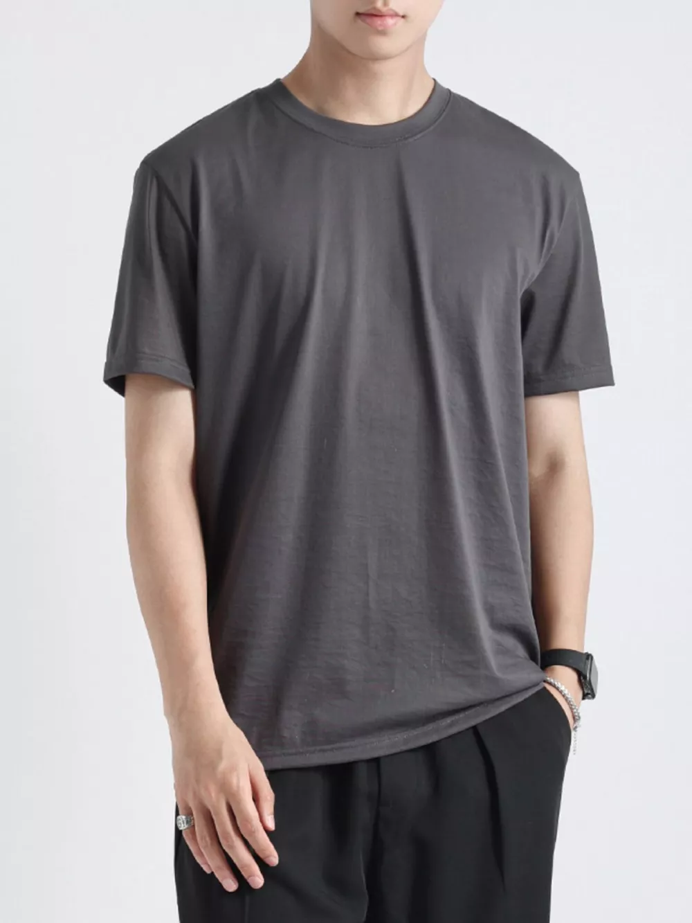 Men's Plus Size Casual Short Sleeve T-Shirt, image 5