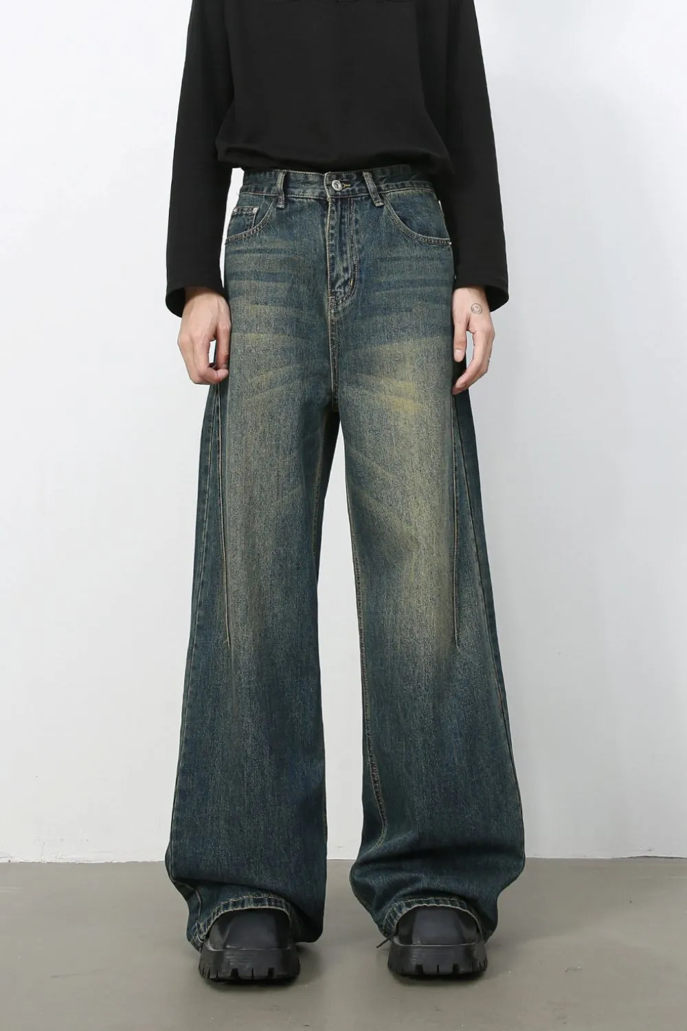 Men's Wide Leg Jeans, image 2