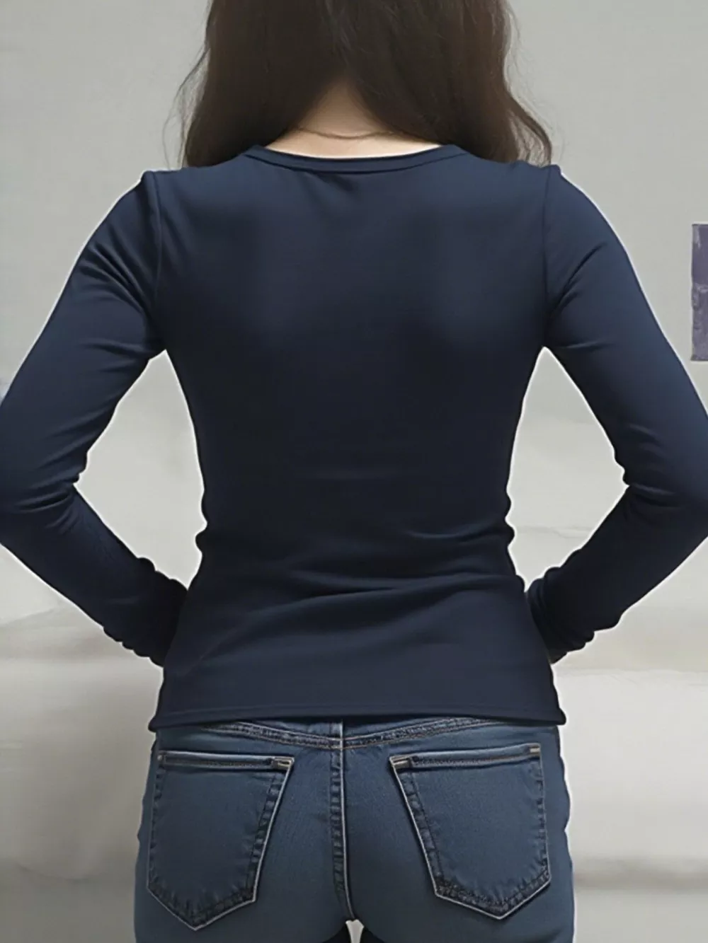 Long Sleeve T-Shirt with Lace Detail, image 10