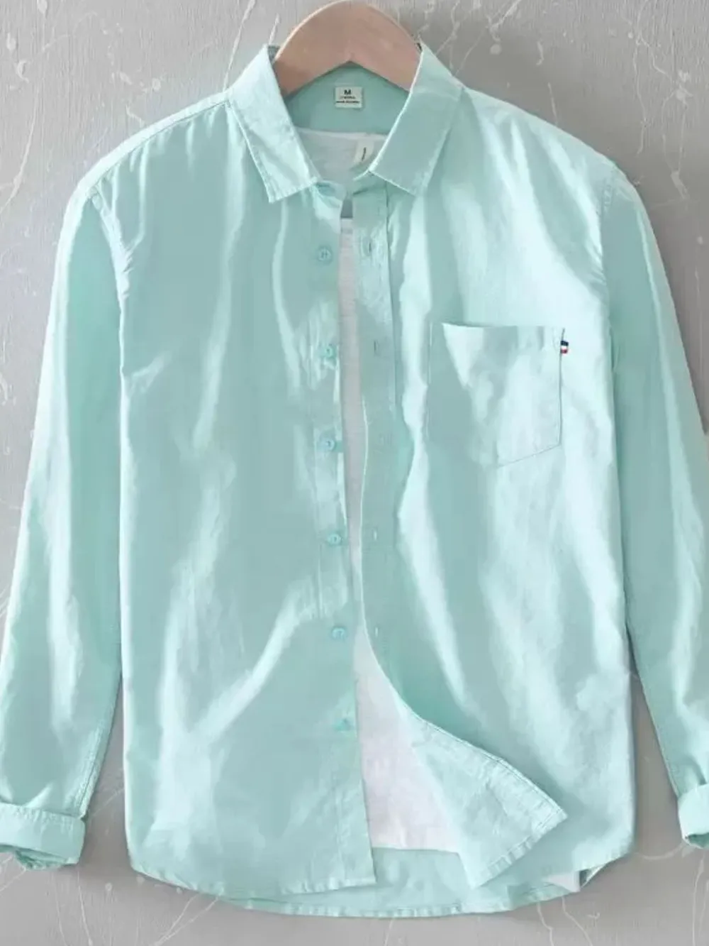 Men's Plus Size Button Up Long Sleeve Shirt