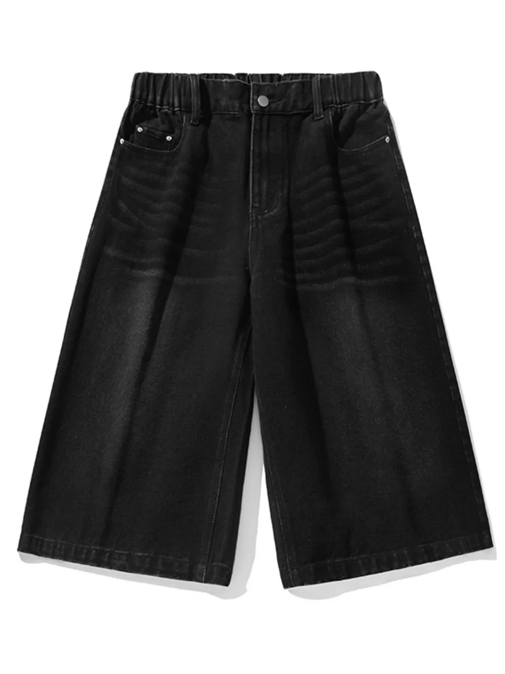 Men's Plus Size Pocketed Denim Shorts, image 6
