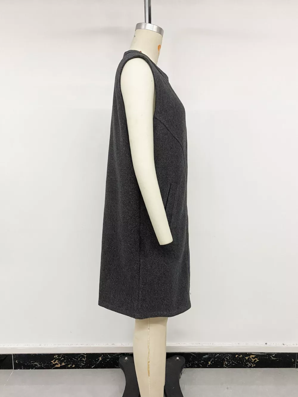 Sleeveless Longine Vest Coat, image 6