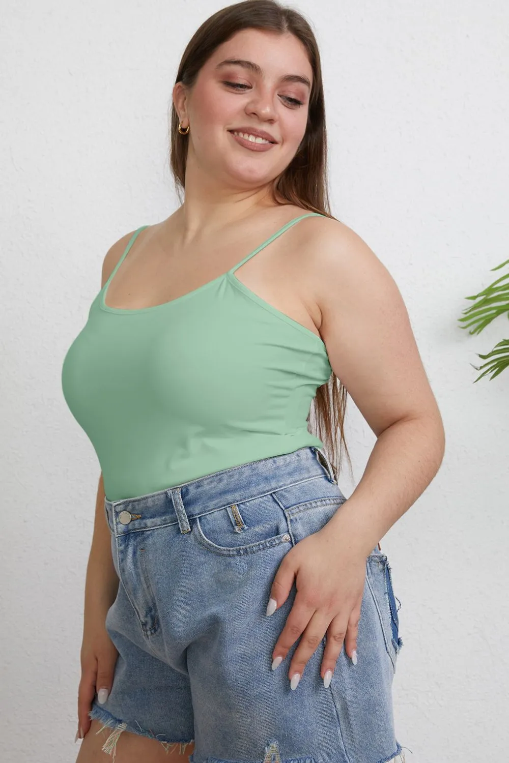 Full Size Round Neck Slim Cami Plus Size, image 5