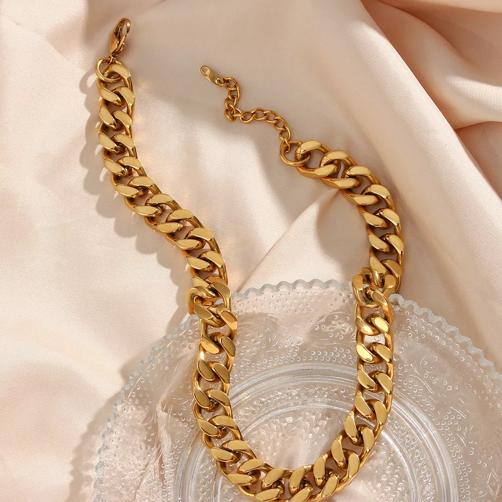 18K Gold-Plated Chain Necklace, image 3