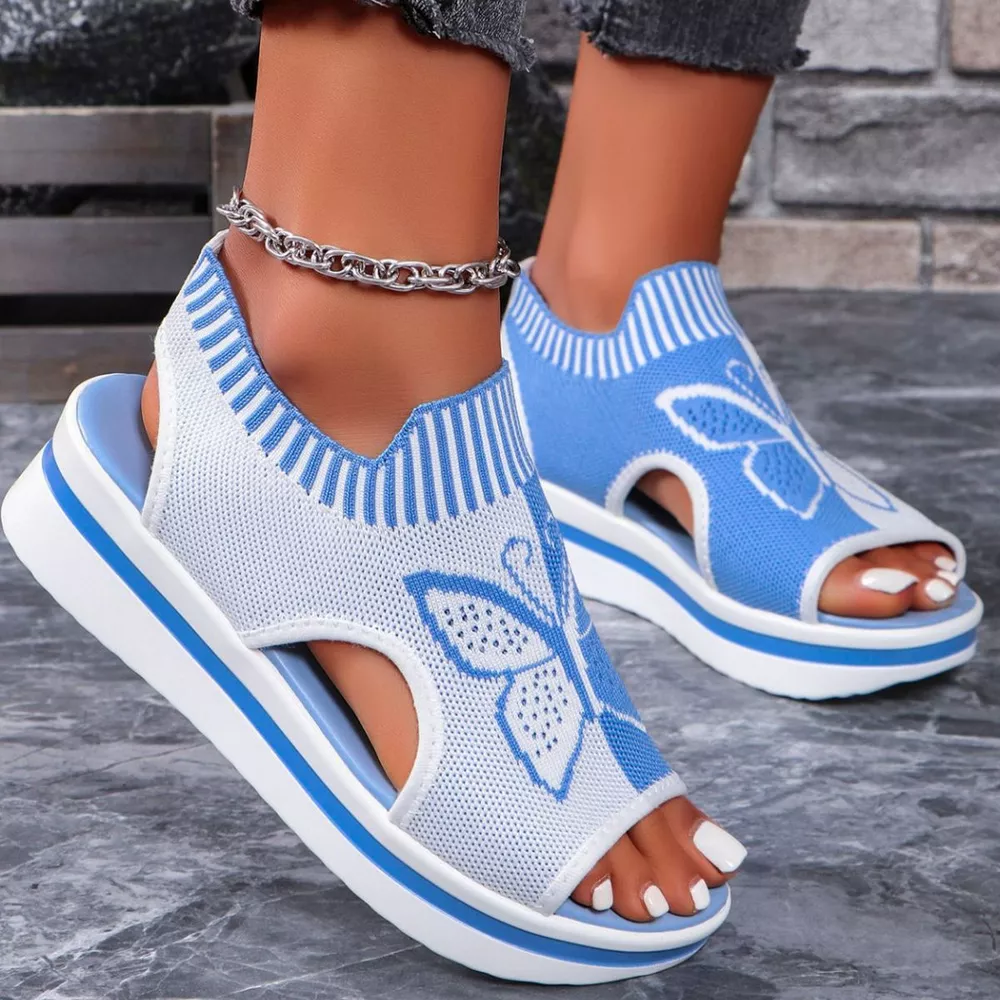 Open Toe Wedge Sandals, image 4