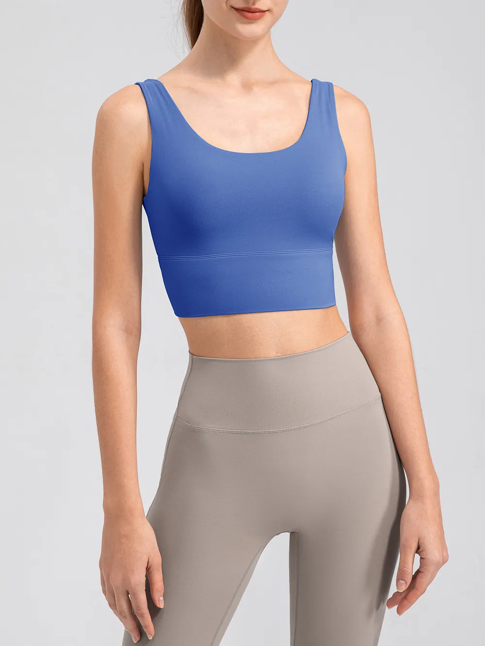 Scoop Neck Wide Strap Active Tank, image 21