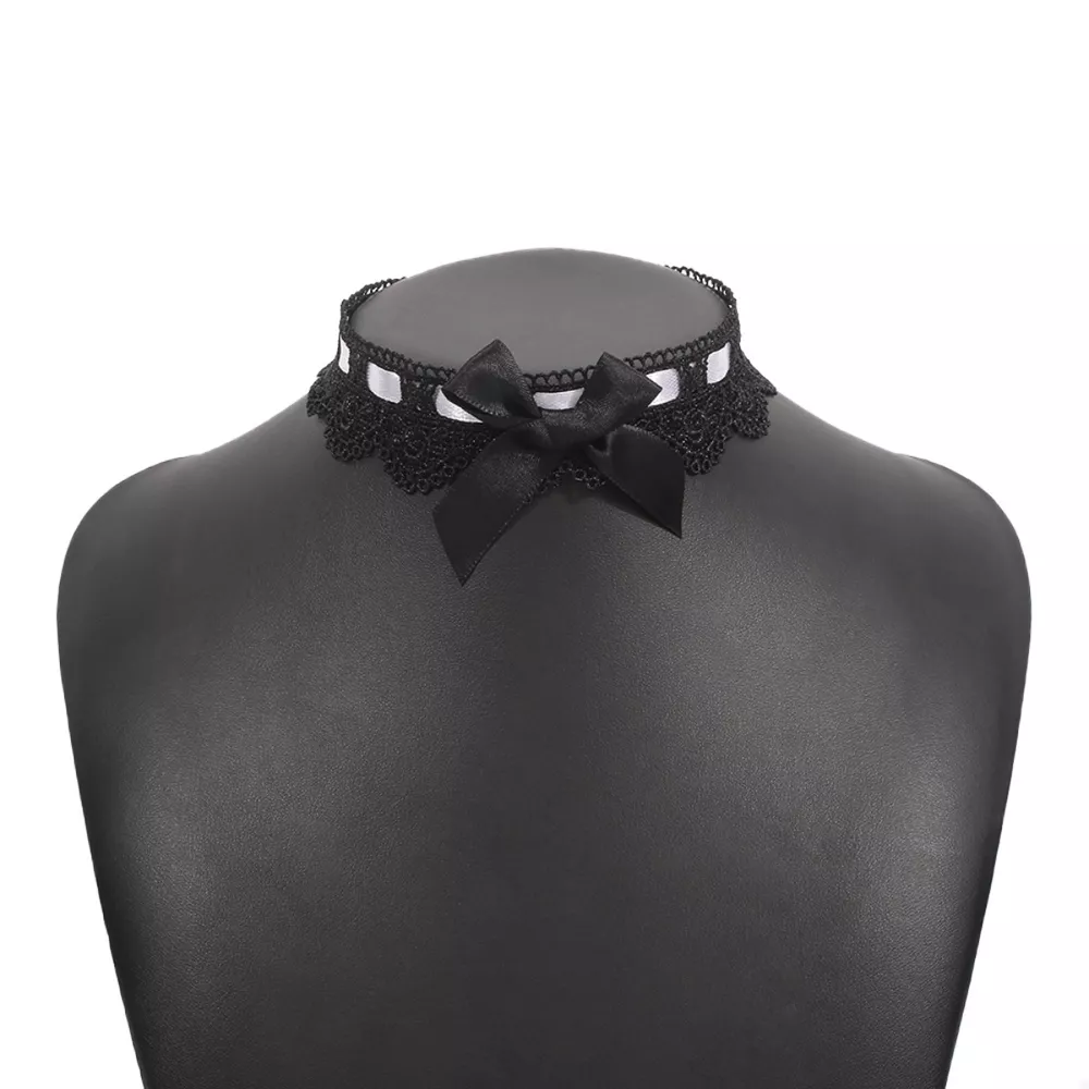 Lace Bow Choker Necklace, image 6