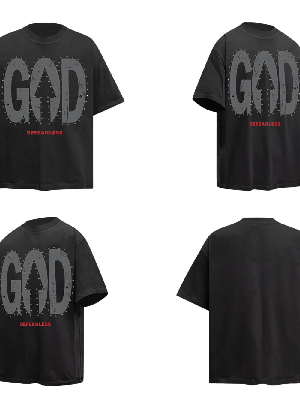Men's Oversized Letter Graphic T-Shirt, image 8