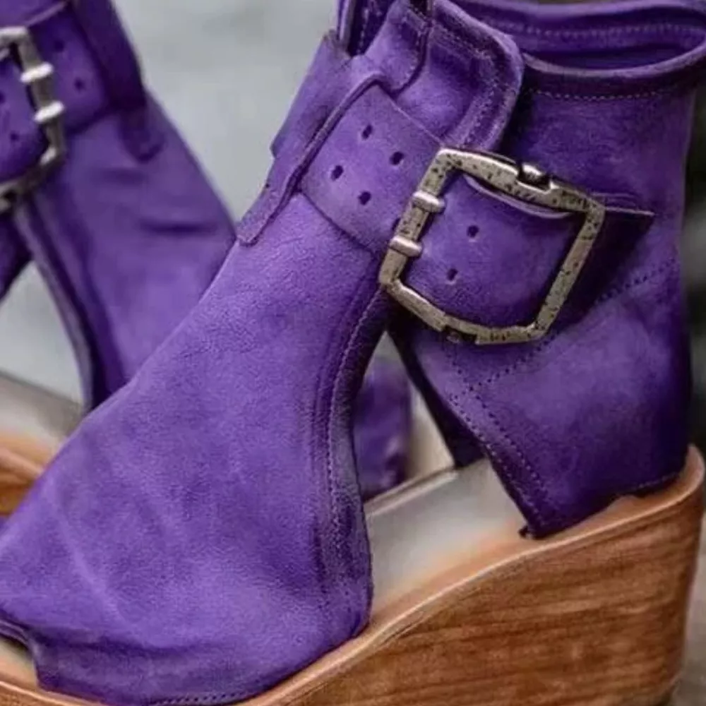 Open Toe Wedge Sandals, image 6
