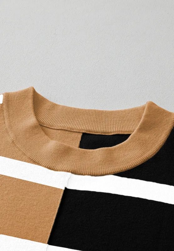 Contrast Striped Long Sleeve Sweatshirt, image 4