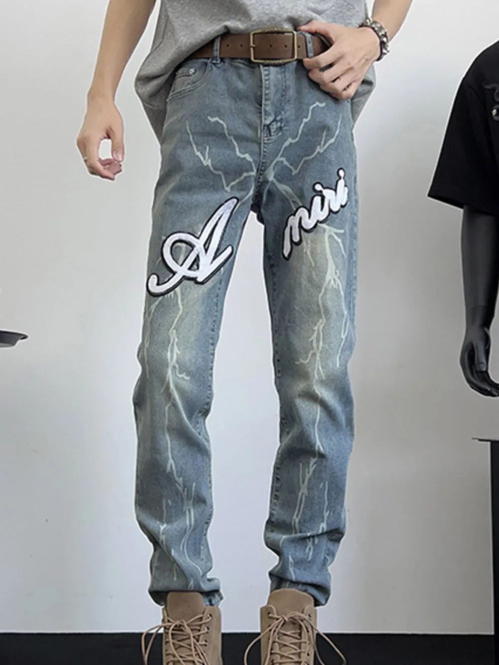 Men's Full Size Slim Fit Jeans Plus Size, image 2