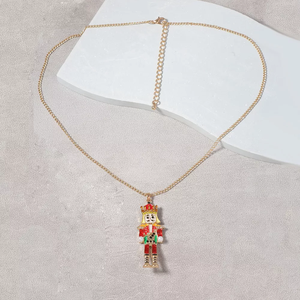 18K Gold-Plated Nutcracker Pendant Necklace, image 6