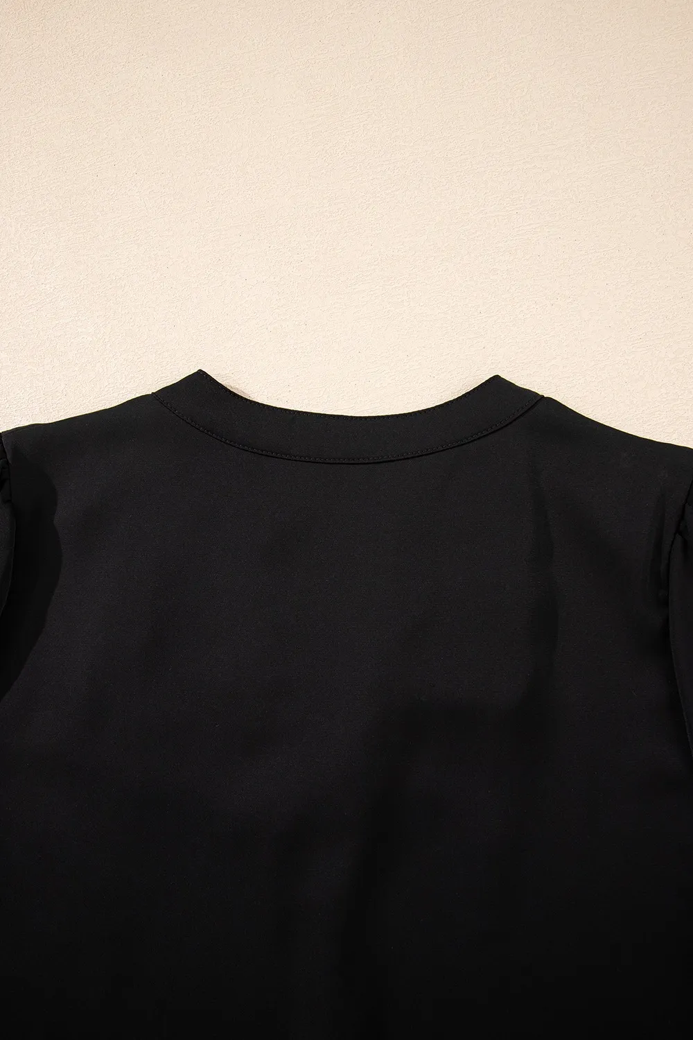 Short Sleeve Notched Blouse, image 3