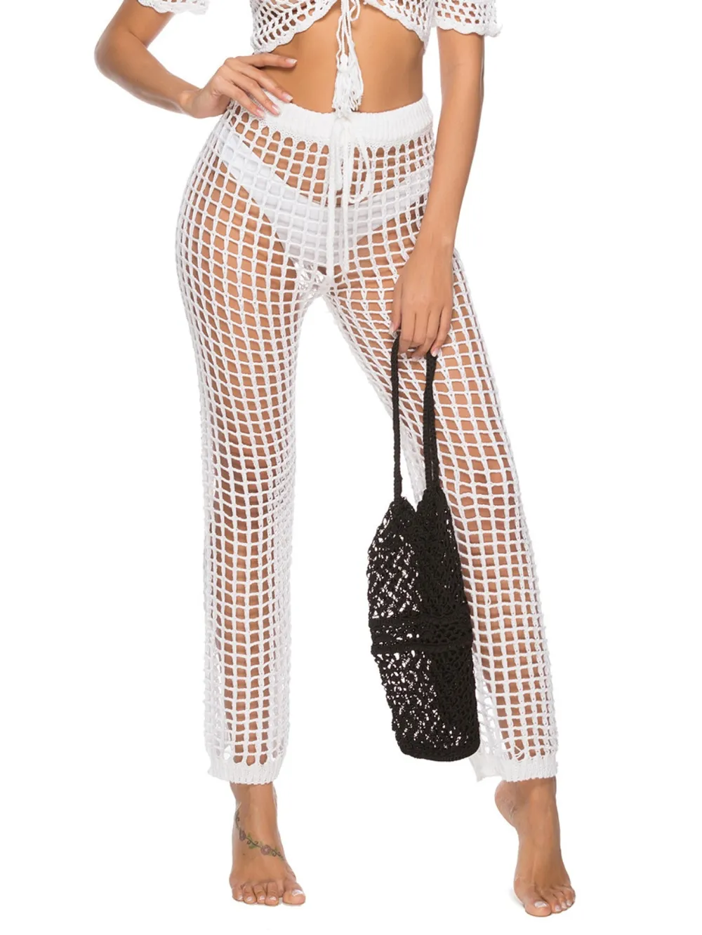 Cutout High Waist Swim Pants, image 11