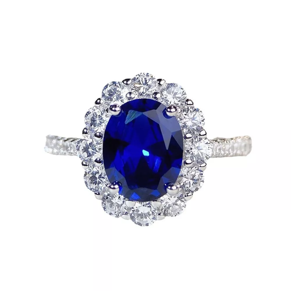 925 Sterling Silver Zircon Geometric Ring, image 4