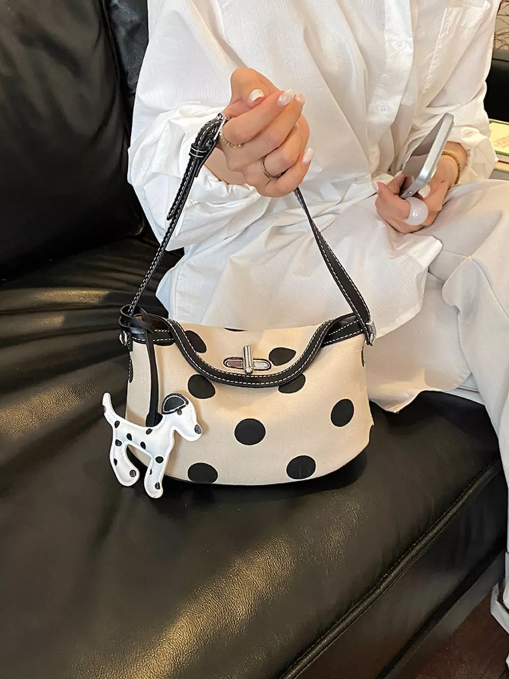 Polka Dot Shoulder Bag, image 2