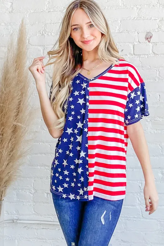 American Flag Short Sleeve Top, image 6