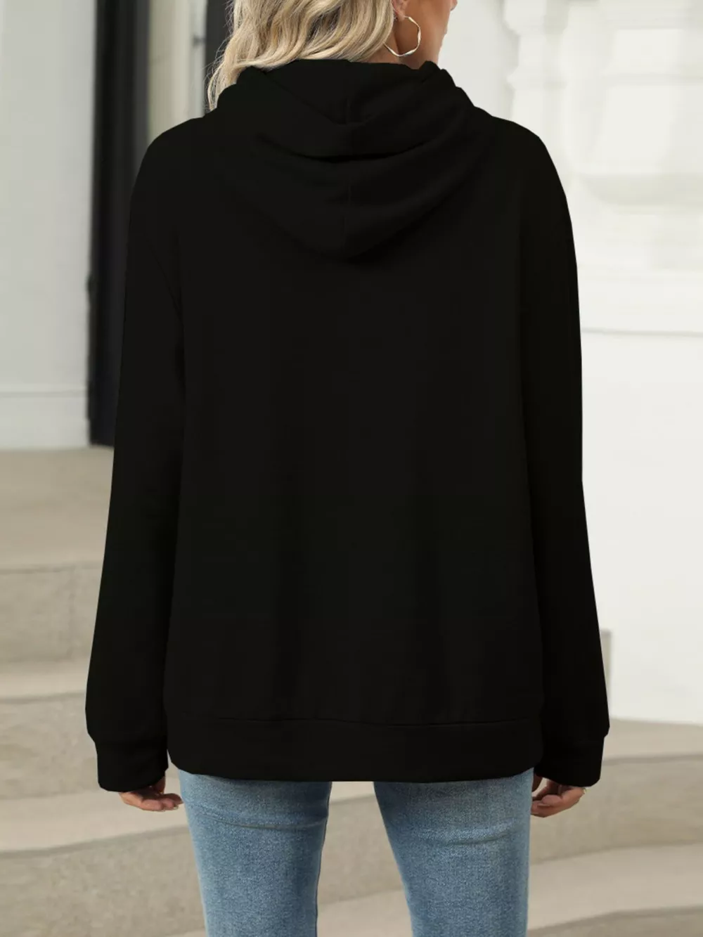 Kangaroo Pocket Long Sleeve Hoodie, image 14