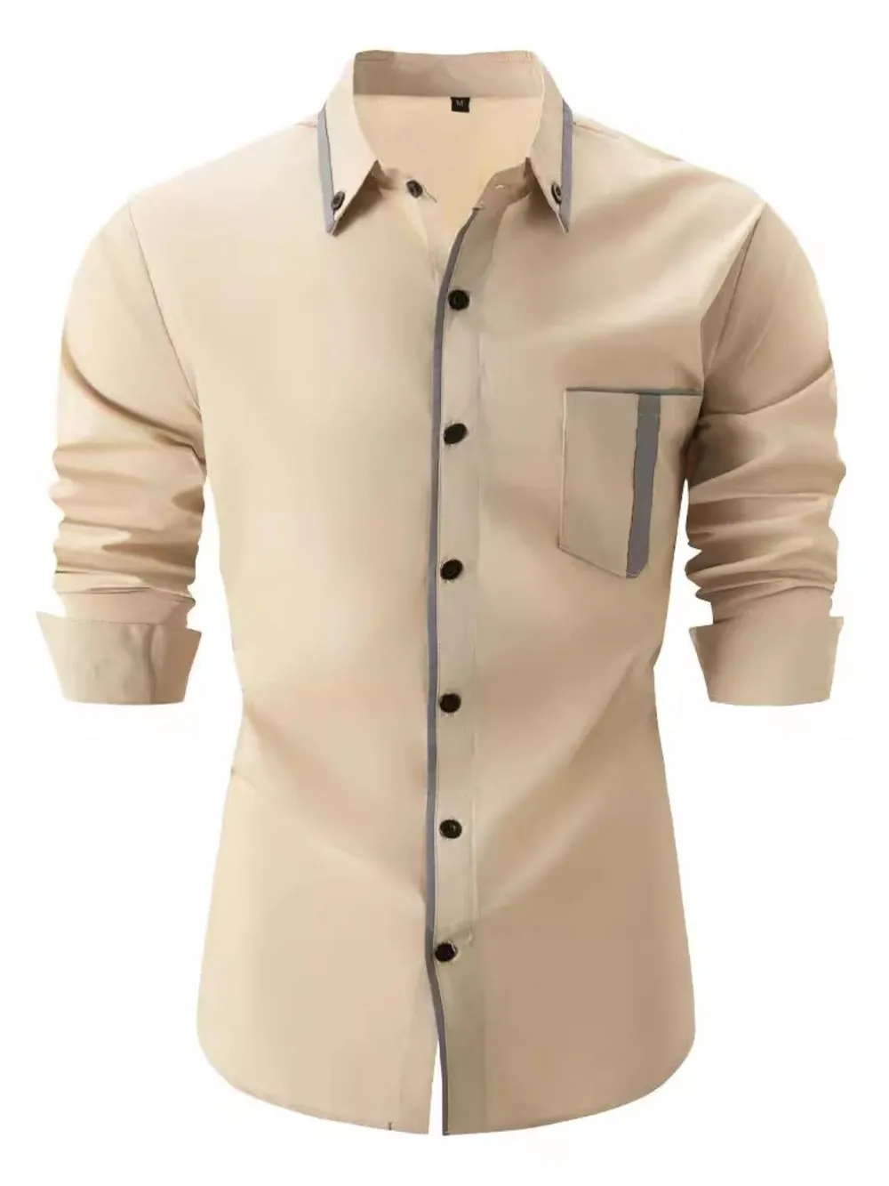 Men's Full Size Button Up Long Sleeve Shirt Plus Size, image 4