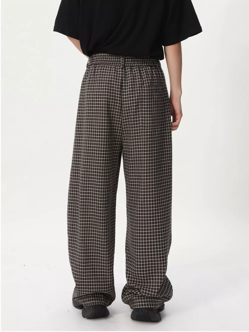 Men's Plaid Wide-Leg Pants, image 5