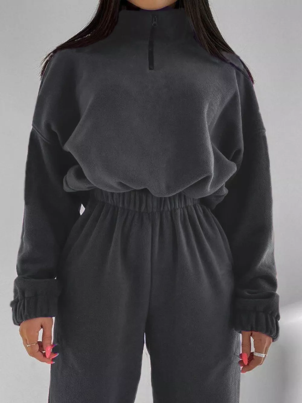 Quarter Zip Sweatshirt and Pants Set, image 16