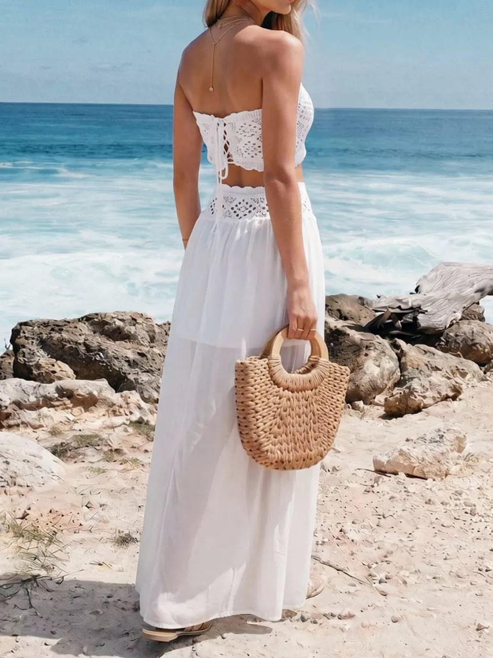 Crochet Top and Maxi Skirt Set, image 9