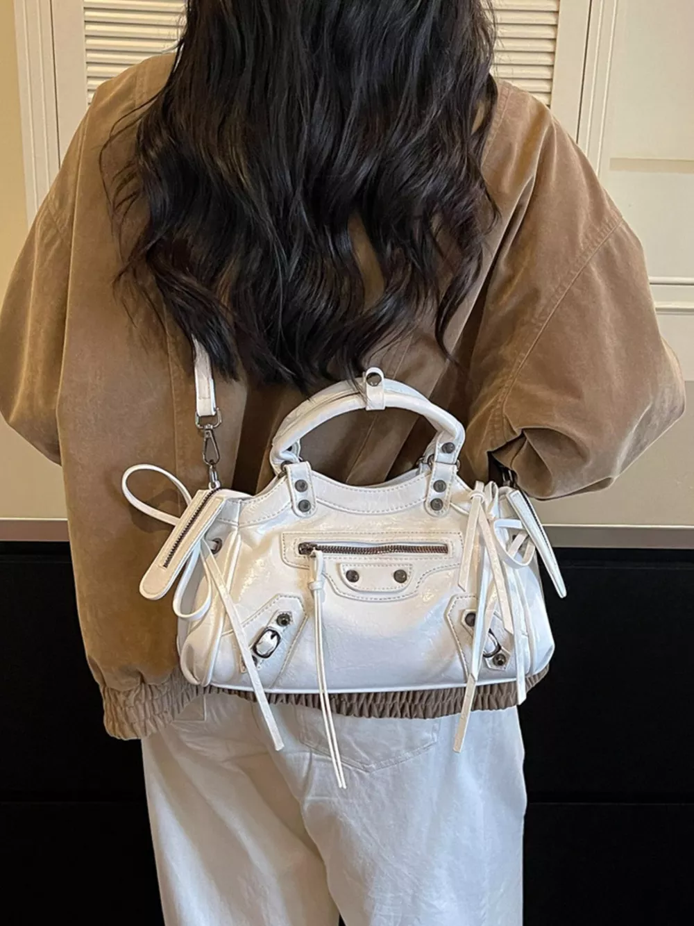 Tassel Leather Handbag, image 11