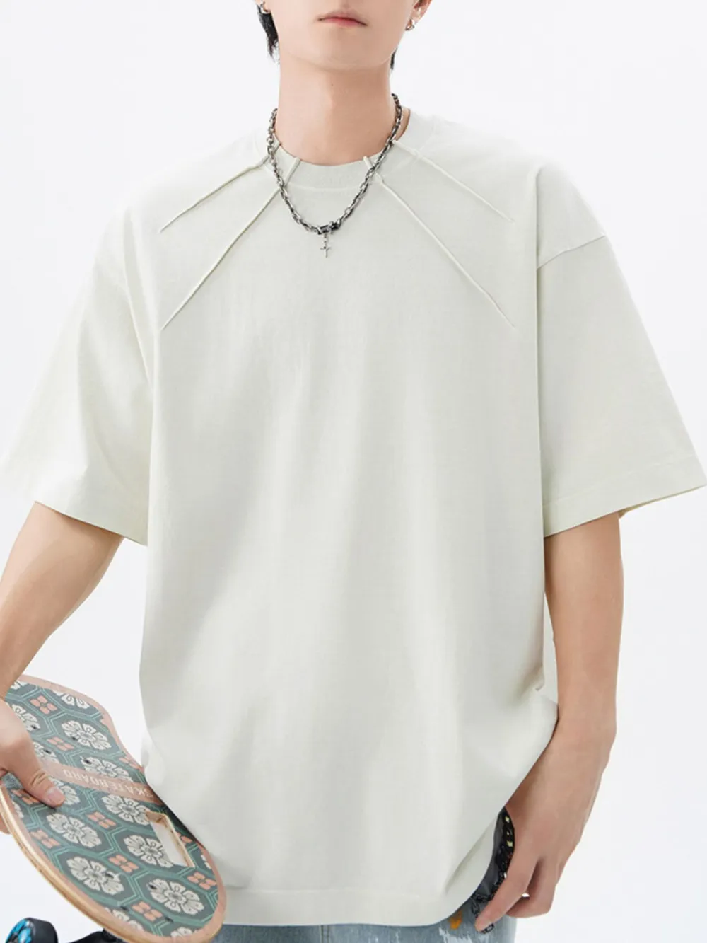 Men's Plus Size Round Neck Short Sleeve T-Shirt, image 2