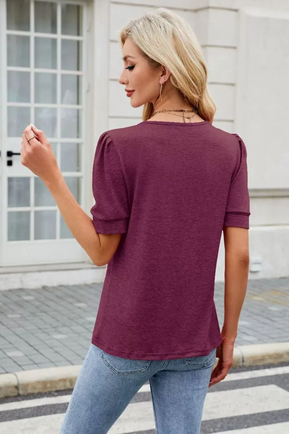 Round Neck Short Sleeve T-Shirt, image 6