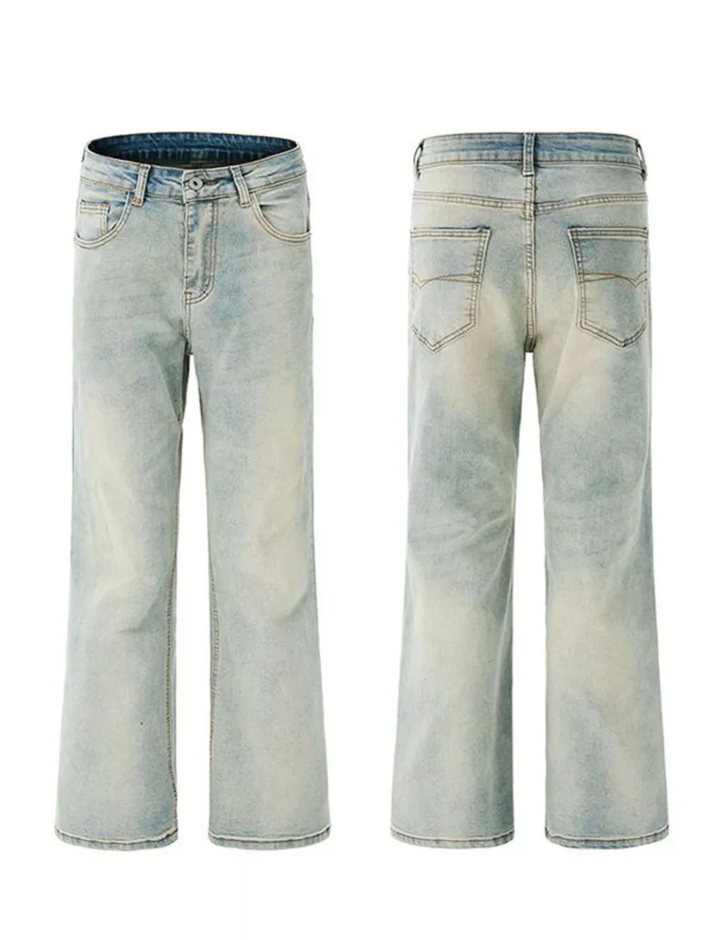 Men's Wash Flare Jeans, image 7