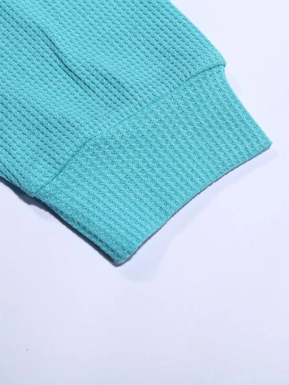 Side Slit Round Neck Long Sleeve T-Shirt, image 8