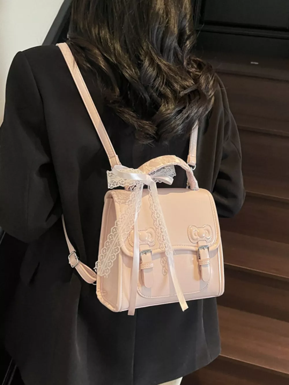 PU Leather Backpack Bag, image 4