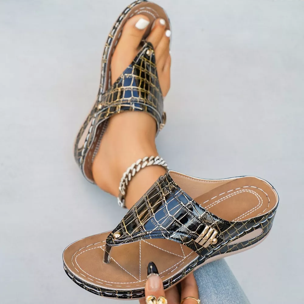 Toe Post Wedge Sandals, image 28