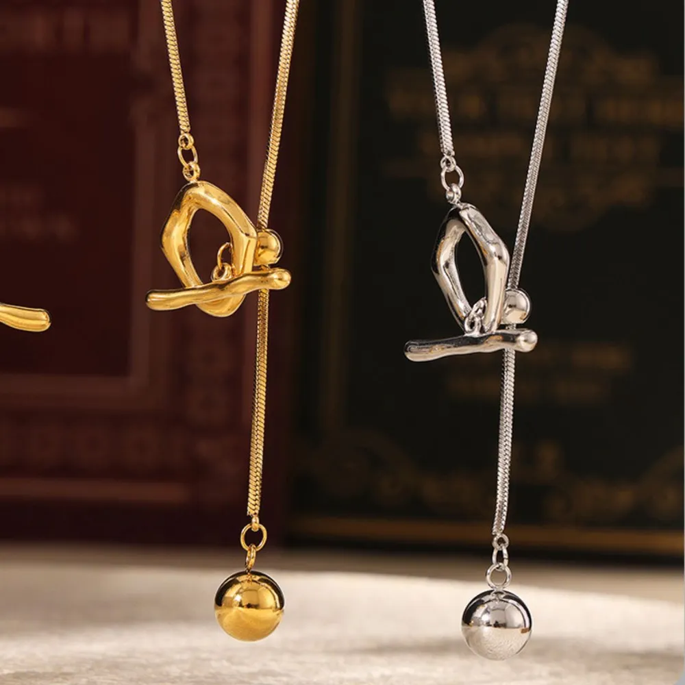 Stainless Steel Bead Necklace, image 6